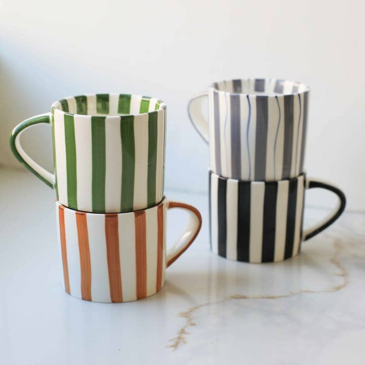 Fodory – wholesale Kaffekoppar – Enkla randiga muggar
