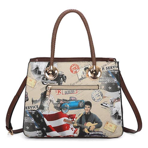 Ellas Trading – wholesale Tote bag – Women's – Trendy Elvis Presley Large Tote Shoulder Bag with Strap6