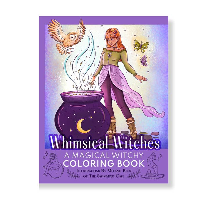 Whimsical Witches Coloring Book For Adults + Teens and other Purchase Wholesale mini coloring books. Free Returns & Net 60 Terms on Faire trending on Faire.