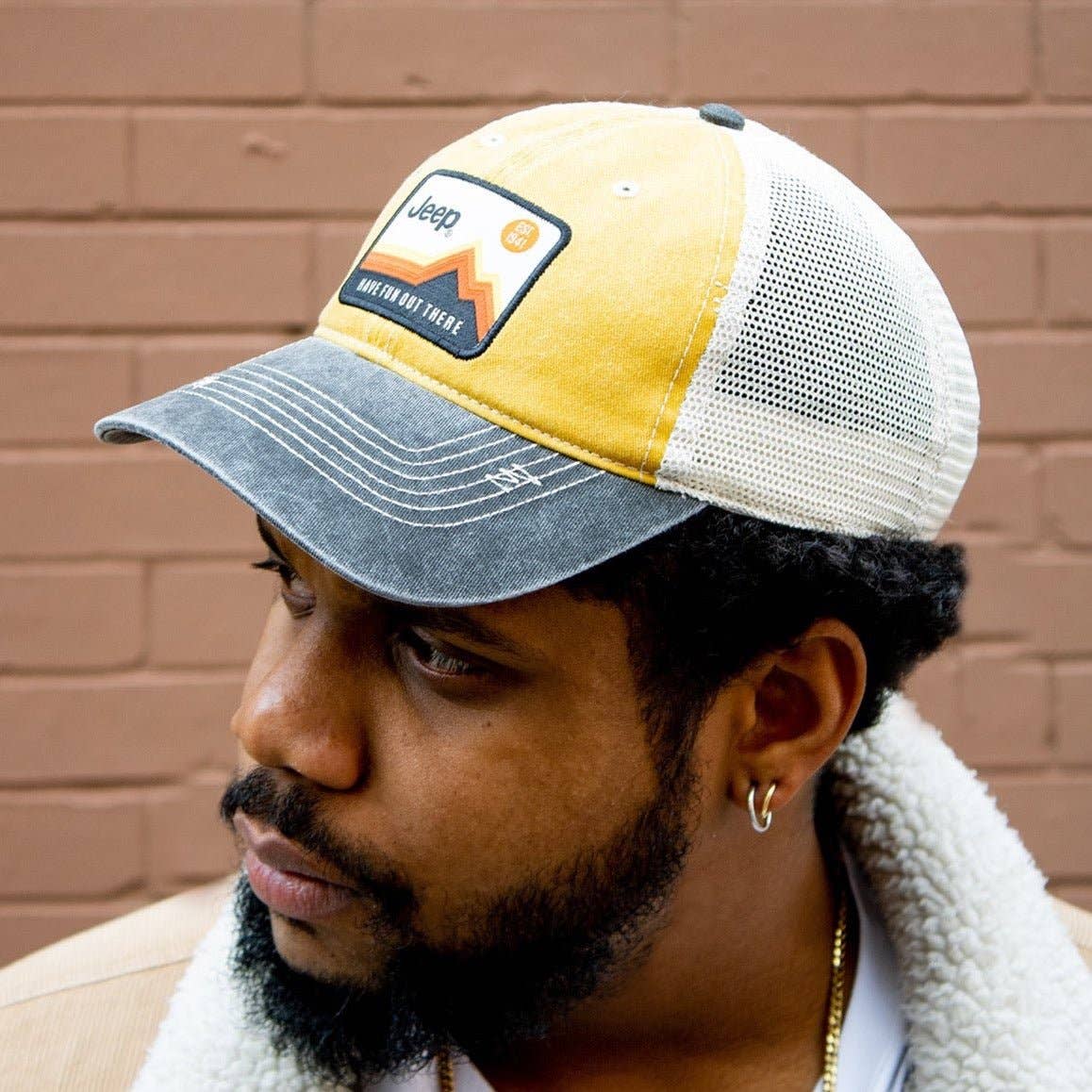 Detroit Shirt Co. - Wholesale Trucker Hat - Men's - Hat - Jeep Have Fun Out There Patch Garment Washed Trucker3