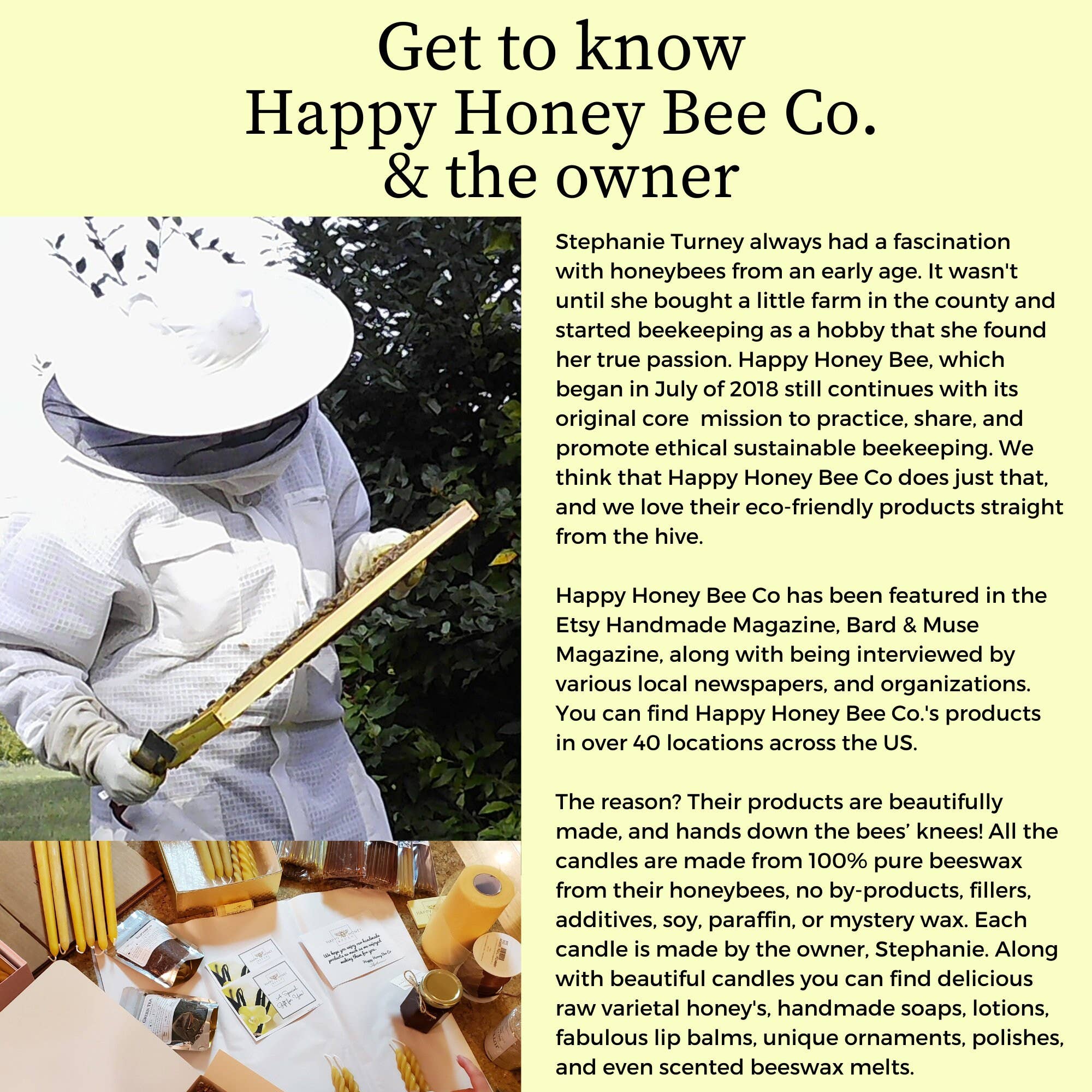 Happy Honey Bee Co. - Wholesale Honey Dipper - 6" Wood Honey Dipper4