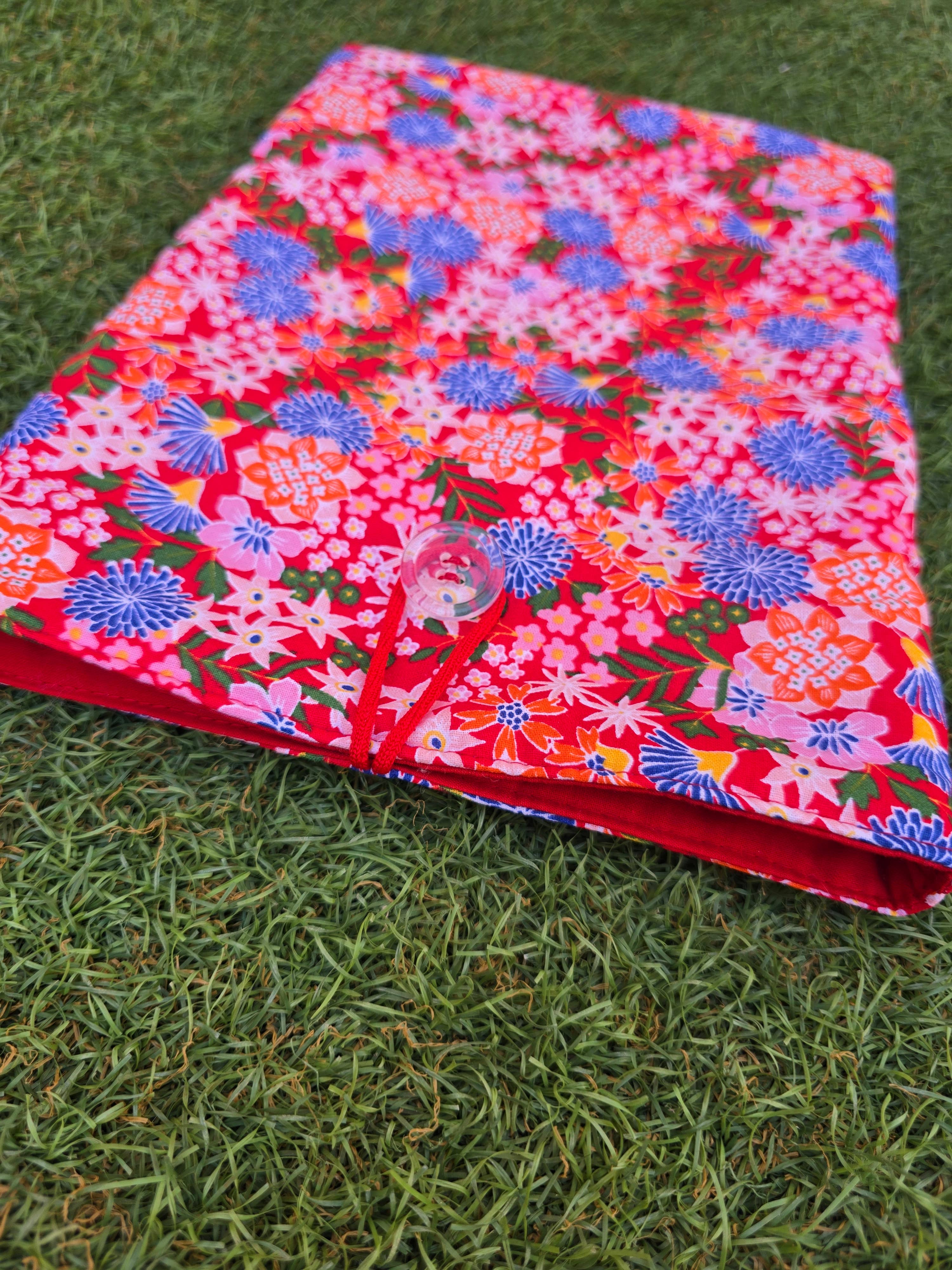 laubelgo - Wholesale Book Cover - Padded book cover oriental flowers red background4