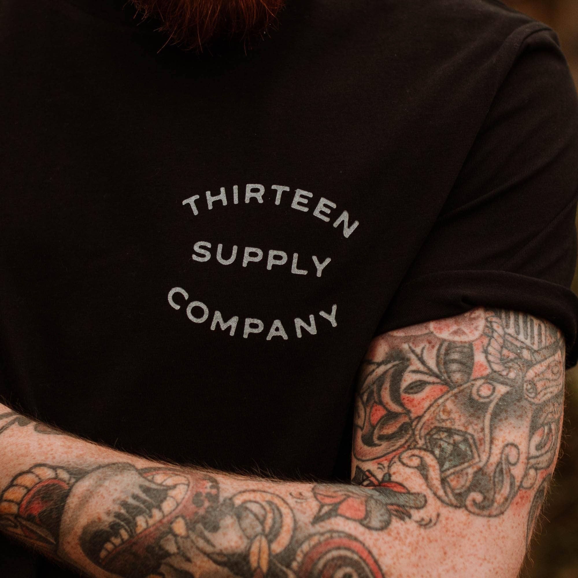 Thirteen Supply Co – wholesale Screen printed t-shirt – unisex – BURNT OUT - SHORT SLEEVE UNISEX T-SHIRT1