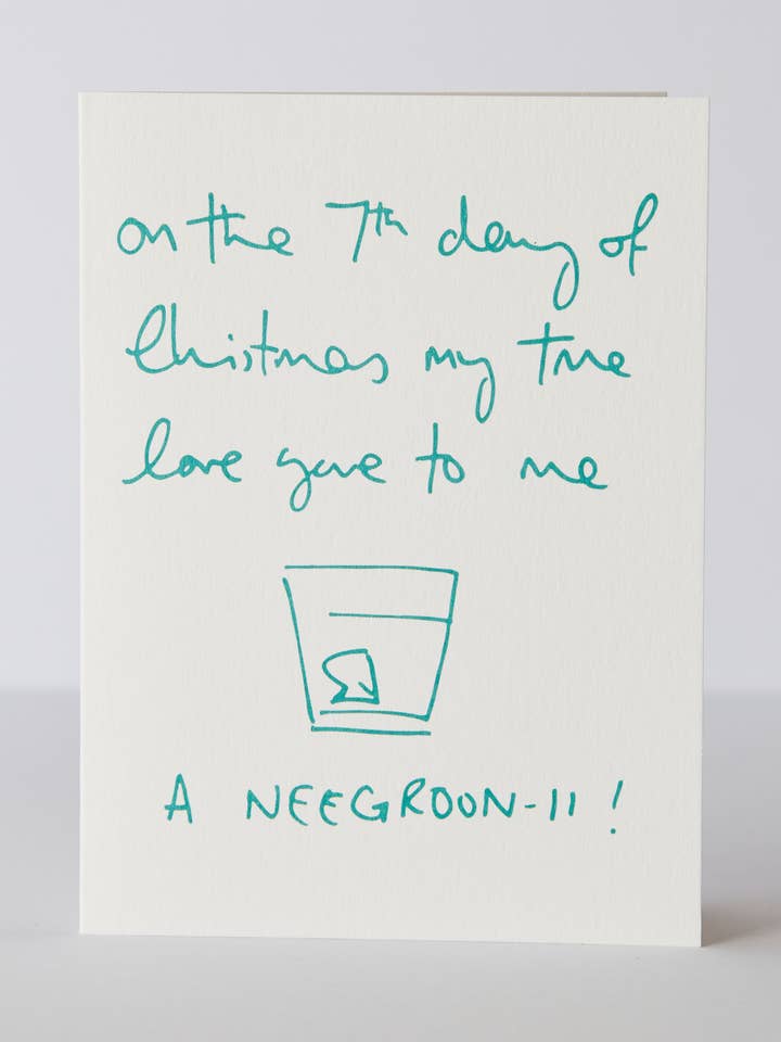 Biglietto di Natale Negroni per la vendita all'ingrosso da parte di Heather Evelyn