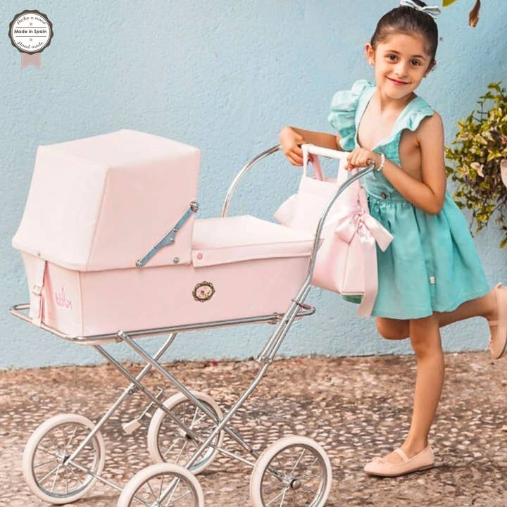 Maria & Jesus - Wholesale Doll Stroller - Kids - Sweet Car + Napa Bag - Customizable Color, Size, and with Your Name!12