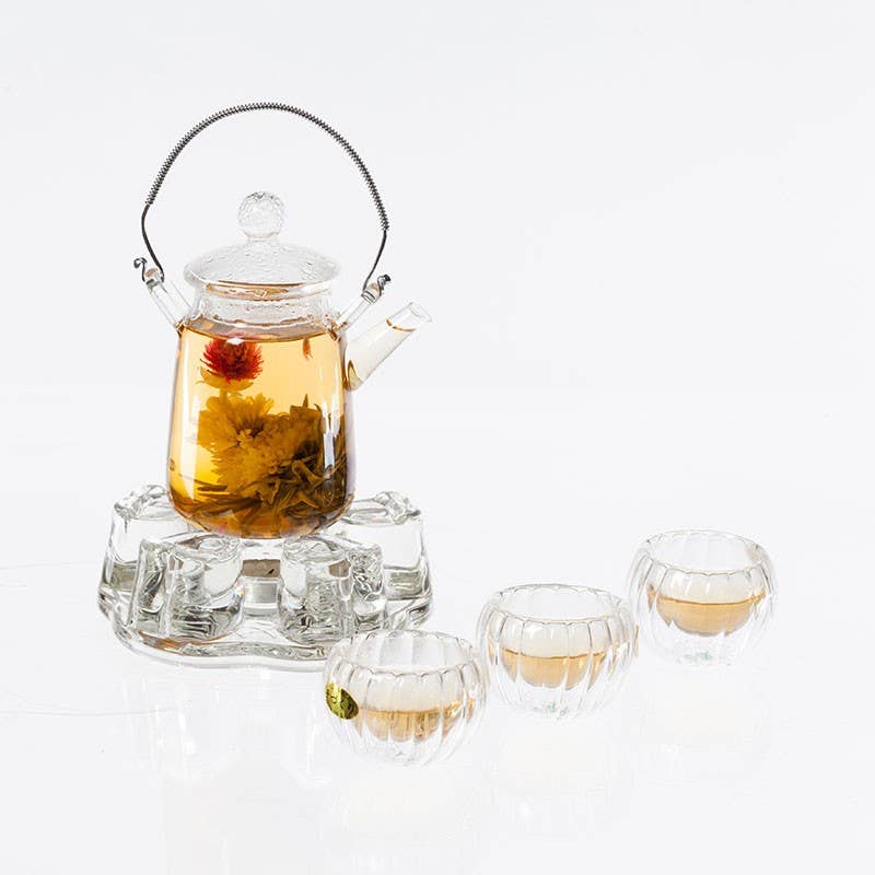 Tea soul - Wholesale Coffee/Tea Cup - Double-layer glass pumpkin cups 30 ml 2 pcs1