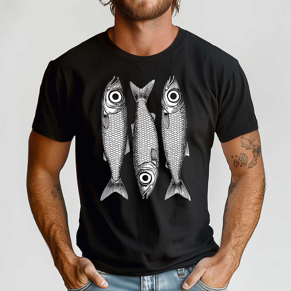 Loftipop - Wholesale T-Shirt (Graphic) - Unisex - Sardines Tinned Fish Tshirt, Coastal Ocean Beach Tee 5