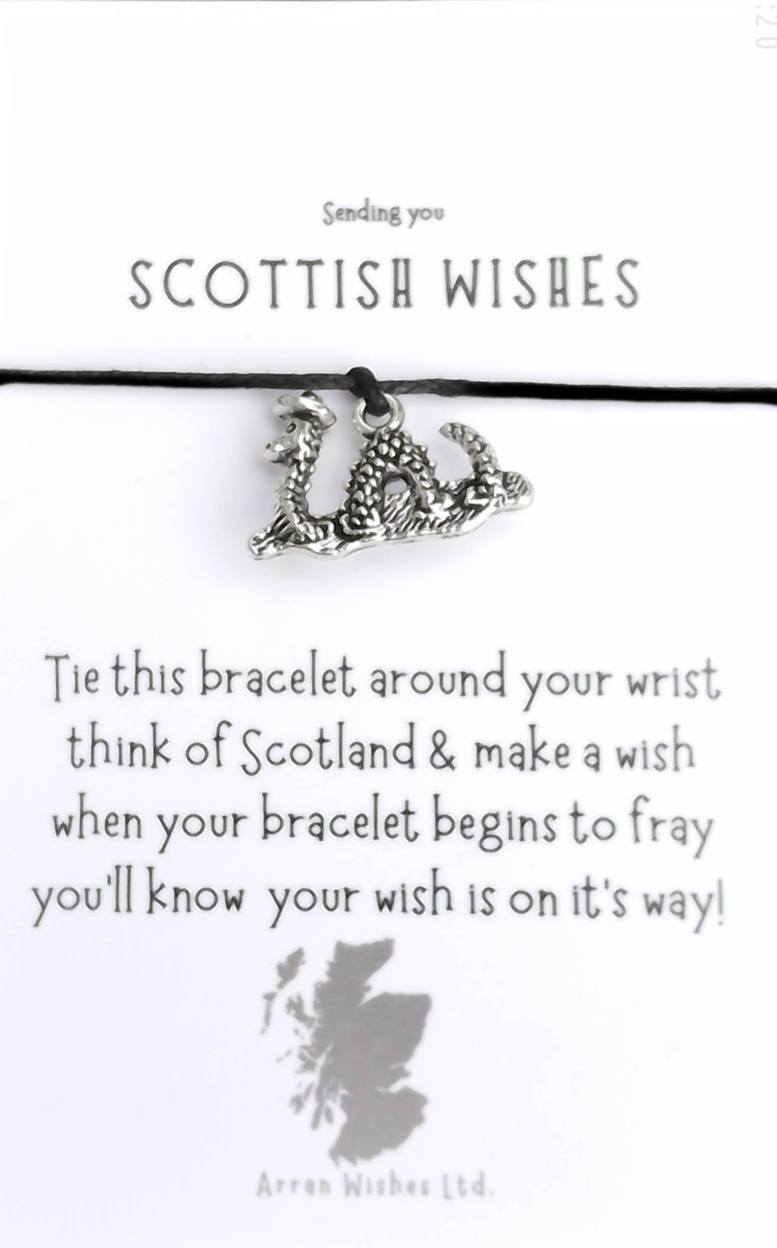 Arran Wishes - Vente Bracelets à breloques/pendentifs - Bracelets de vœux Nessie (Monstre du Loch Ness)0
