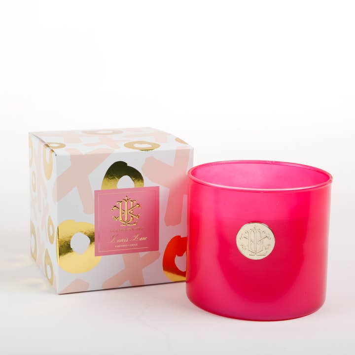 LOVER'S LANE 8 OZ DESIGNER BOX CANDLE MIN 6 for wholesale by LUX FRAGRANCES