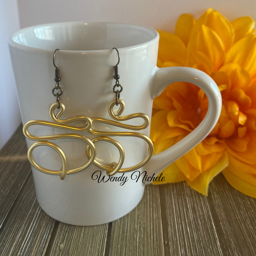 Wendy Nichele Jewelry - Vendita all'ingrosso Orecchini pendenti - Orecchini in alluminio, orecchini a filo fatti a mano,3