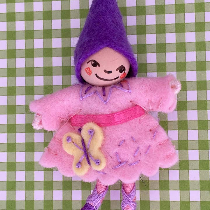 Pea Soup - Wholesale Brooch - Butterfly Pixie Art Doll Brooch