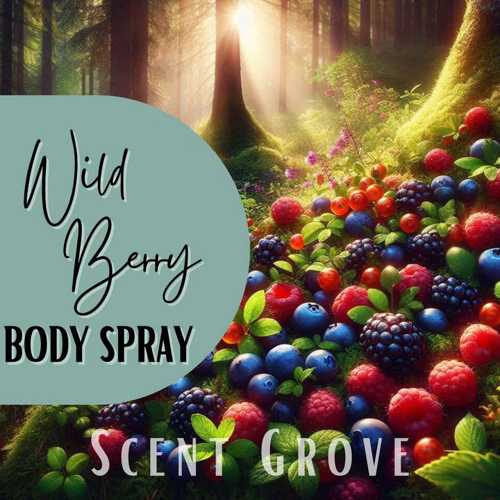 Wild Berry scented body mist spray 100ml for wholesale by Scent Grove