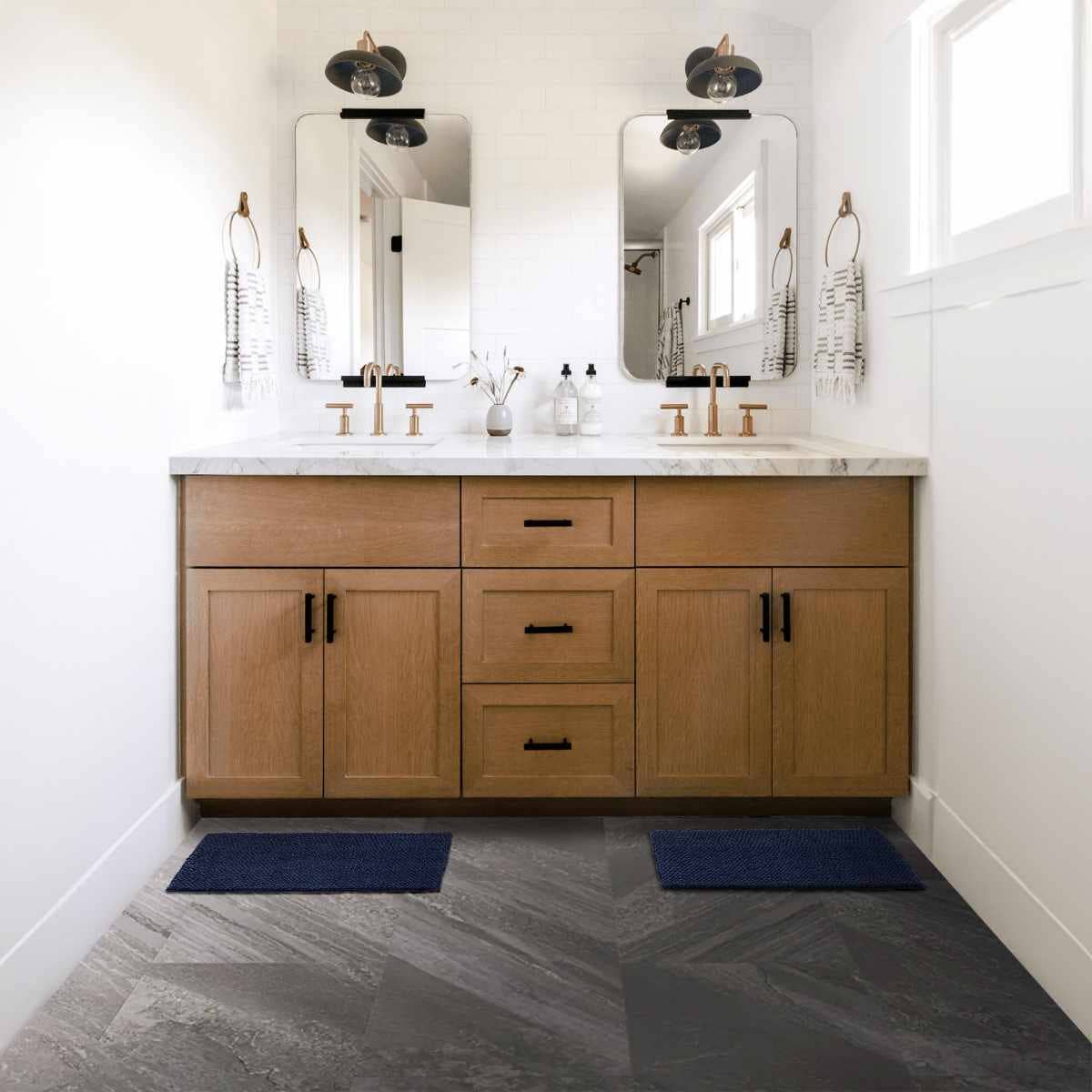 Hauteloom - Wholesale Bath Mat - Washable Bath Mat, Navy Blue8