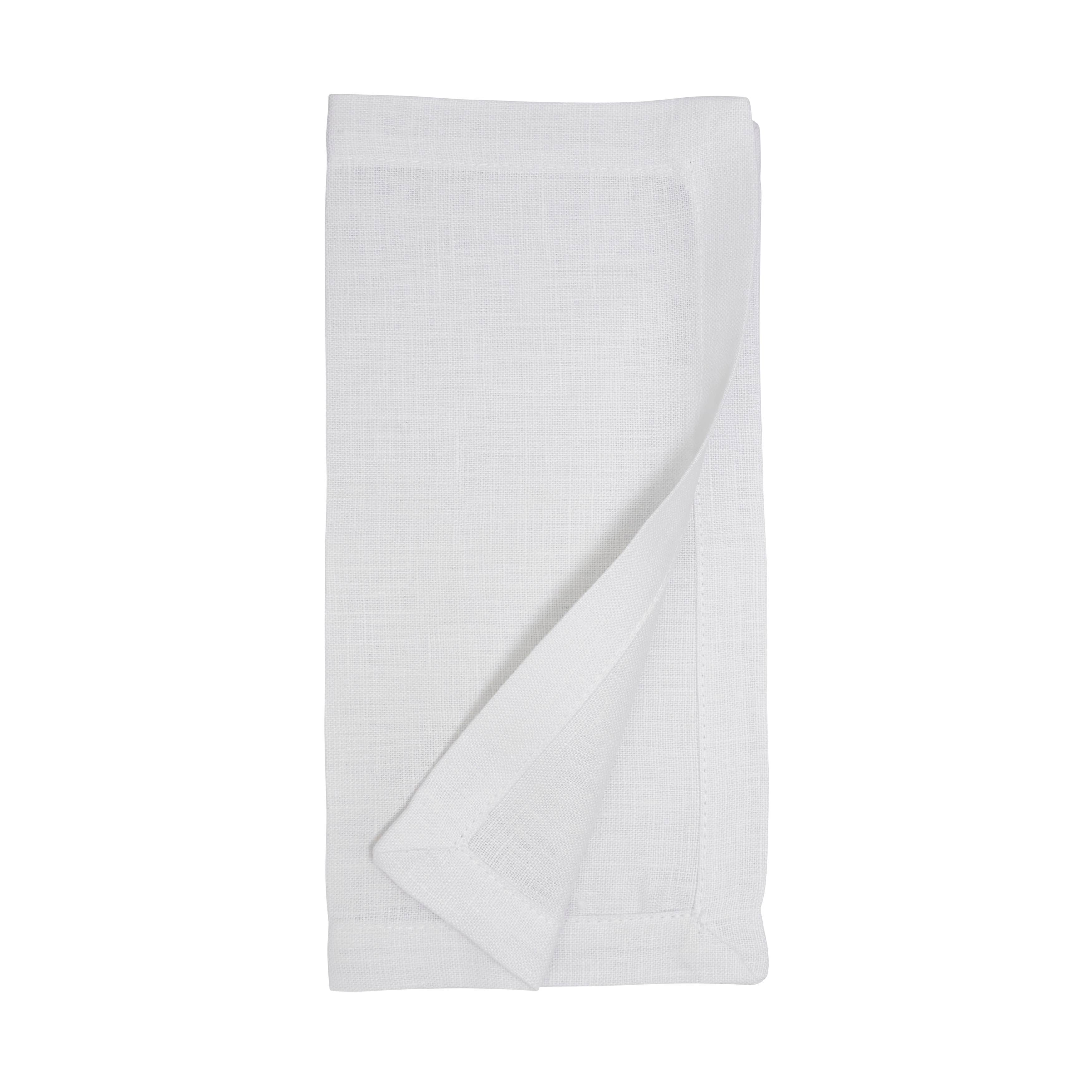 Weiss Serviette aus reinem Leinen für den Großhandel auf Faire2