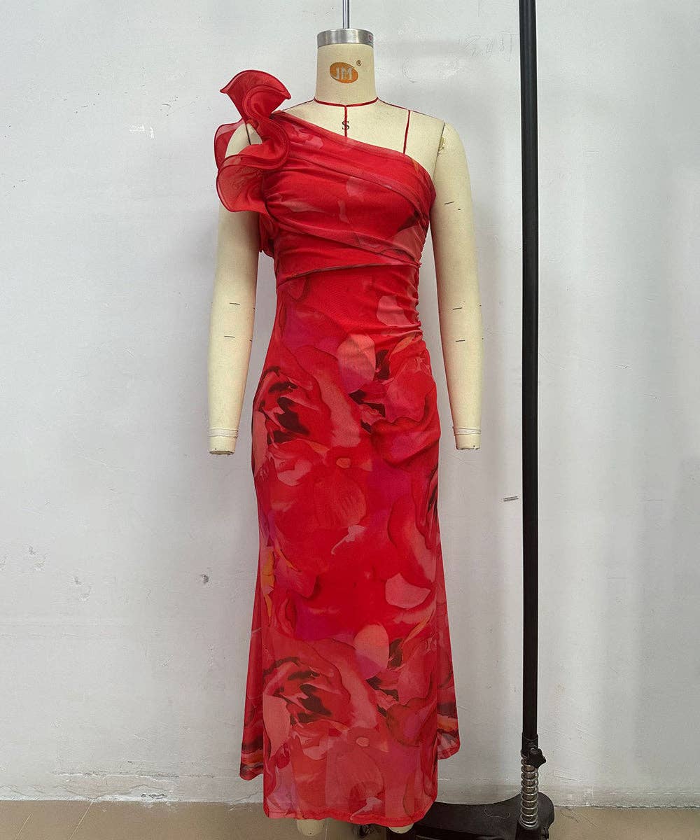 Aria Romance - Vente Robe de soirée – femme - Robe moulante à appliques florales19