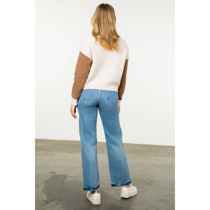 THML - Wholesale Knit Sweater - Women's - Colorblock Knit Sweater14