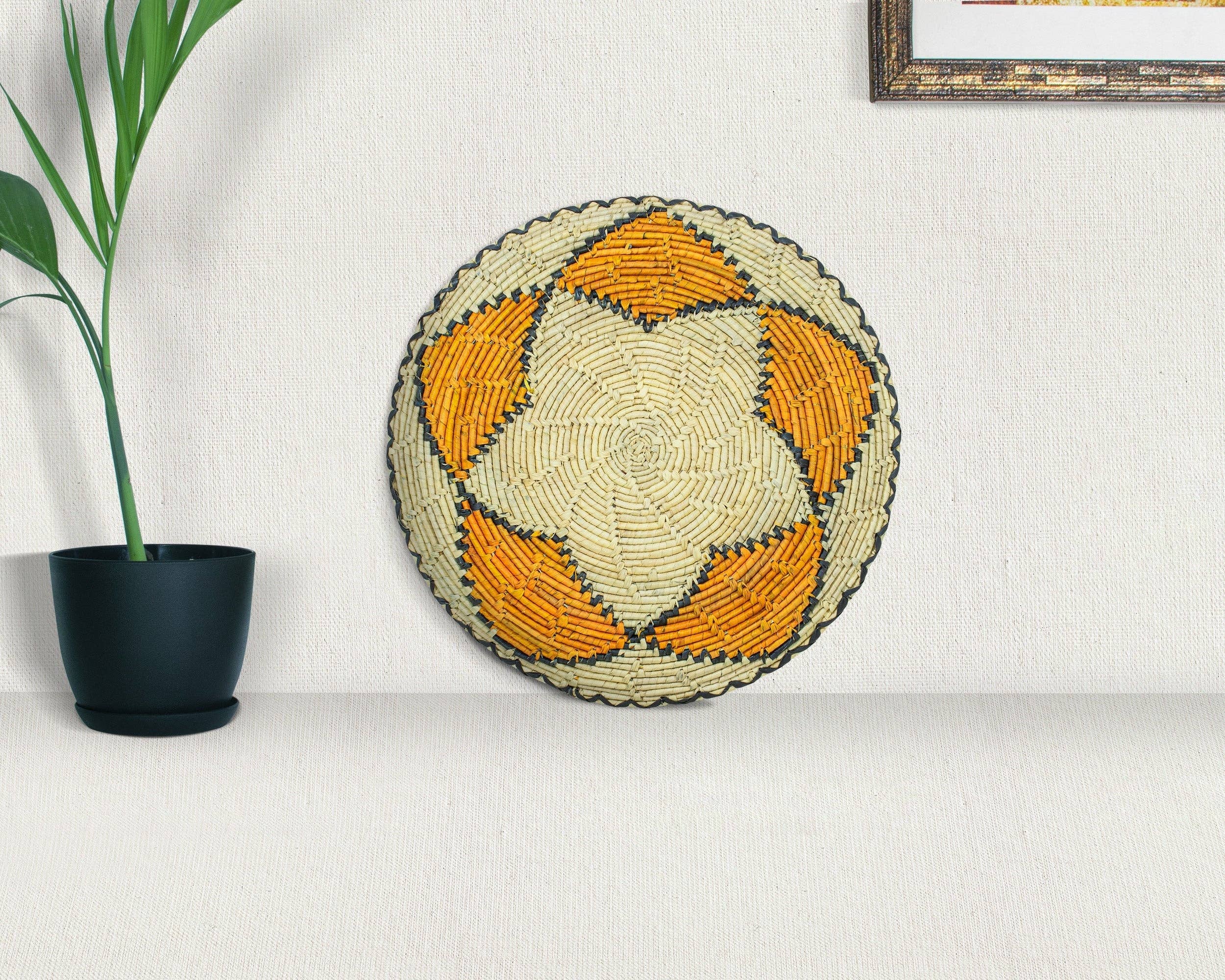 ArtisanalEmporiumLLC - Wholesale Basket - Five Ships Star Flat Basket 12-Inch PL-307-125