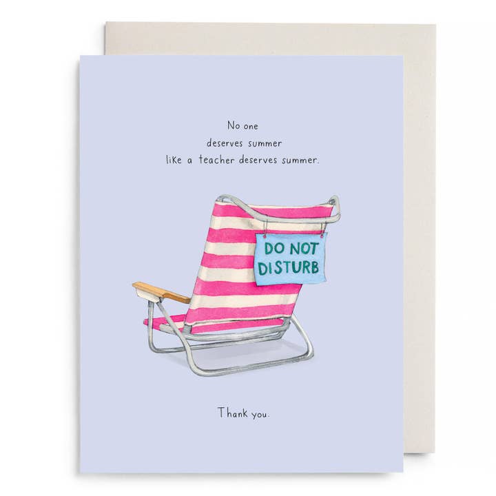 Cartão de Saudação do Professor de Praia por atacado de E. Frances Paper