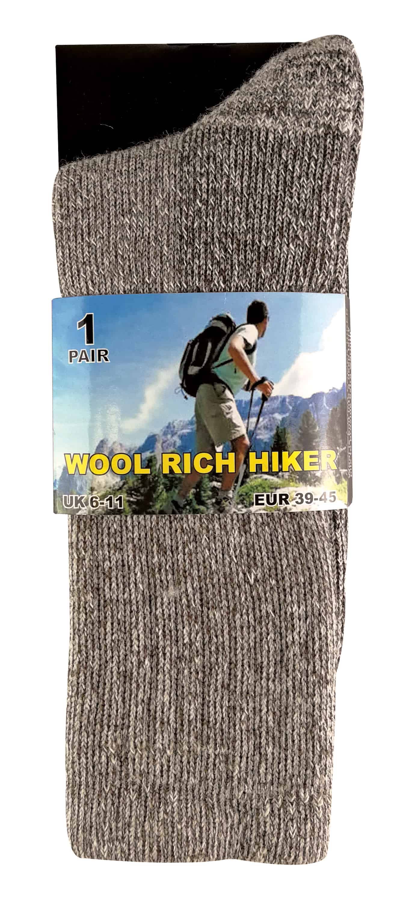 Pontivia Commerce – wholesale Socks – Men's – 2 pack mens breathable cushioned thermal wool hiking7
