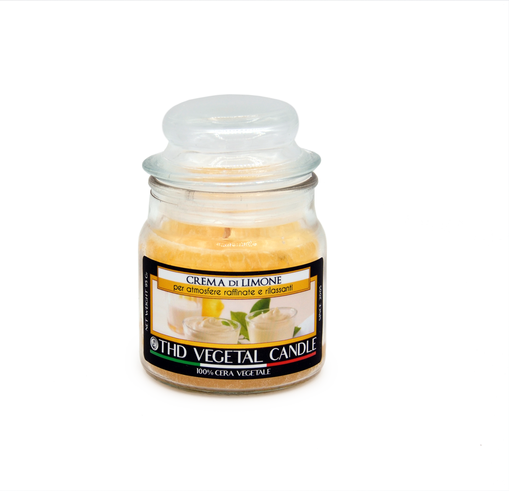 Thd Tophouse - Wholesale Jar/Filled Candle - THD Vegetable Candle 95 g Lemon Cream 6/600