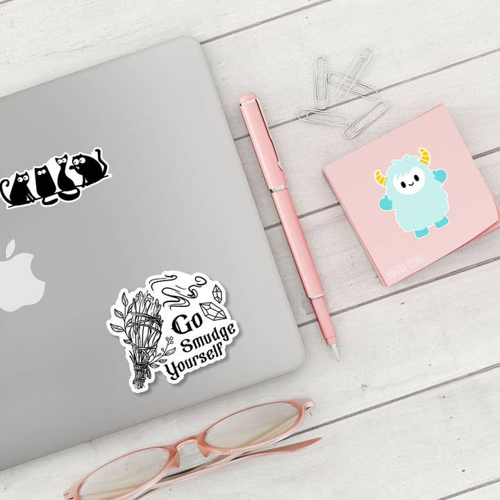 London Luxury Candles - Wholesale Sticker - Go Smudge Yourself Sticker Metaphysical Intention2