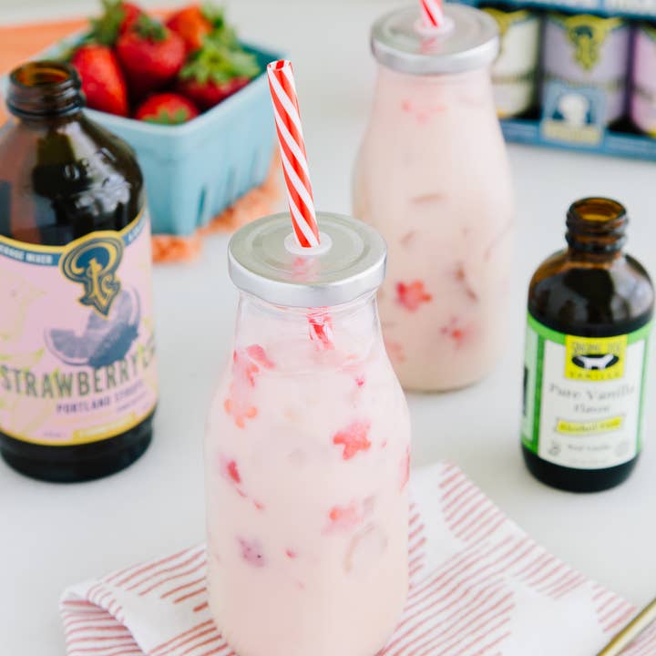 Portland Syrups - Wholesale Cocktail Mix/Syrup - Strawberry Lemon Lime Syrup 3.4oz - cocktail / mocktail mix4