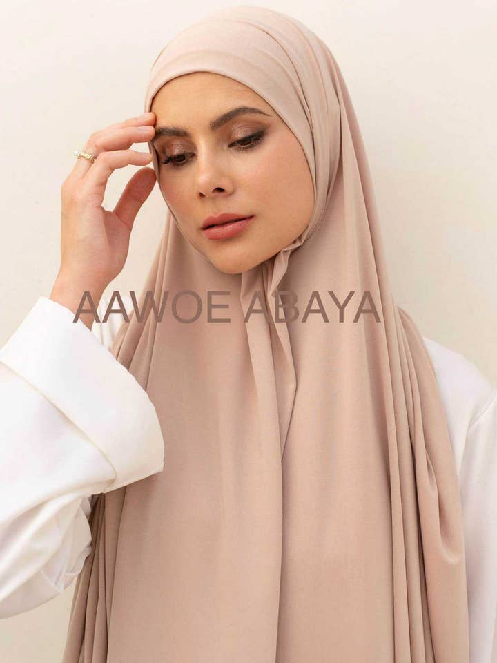 Eleganter langer Schal mit Ärmeln - 2484-HIJ für den Großhandel von Aawoe Abaya