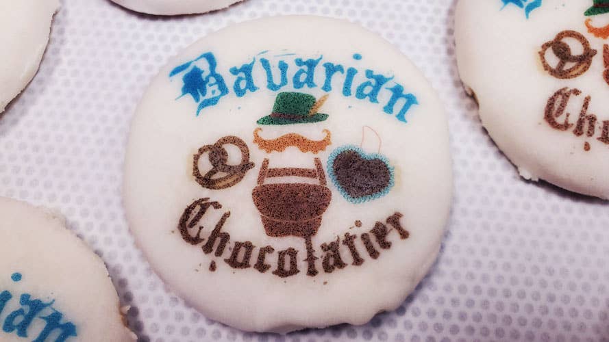 Bavarian Chocolatier & Bakery - Wholesale Cookie - YOUR LOGO! Printed 4 Inch Sugar Cookies - Full Color Direct2