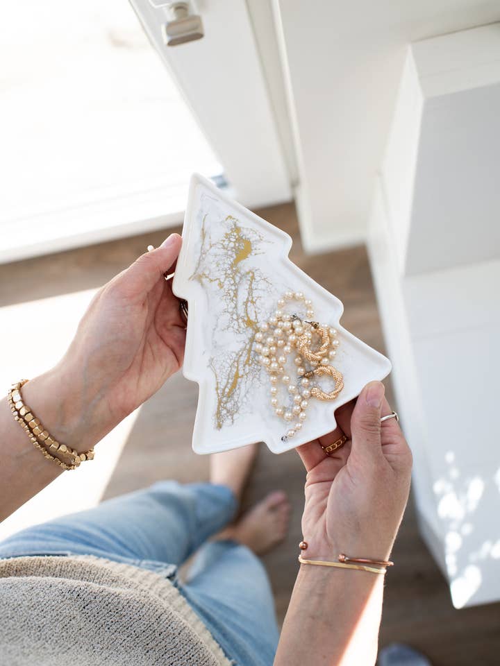 Christmas Tree Shaped Ceramic - NO TARIFFS! for wholesale by Lynn & Liana Designs