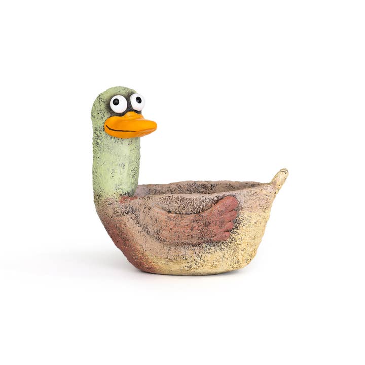 Mel the Mallard Blobhouse Planter for wholesale by Cohasset Gifts