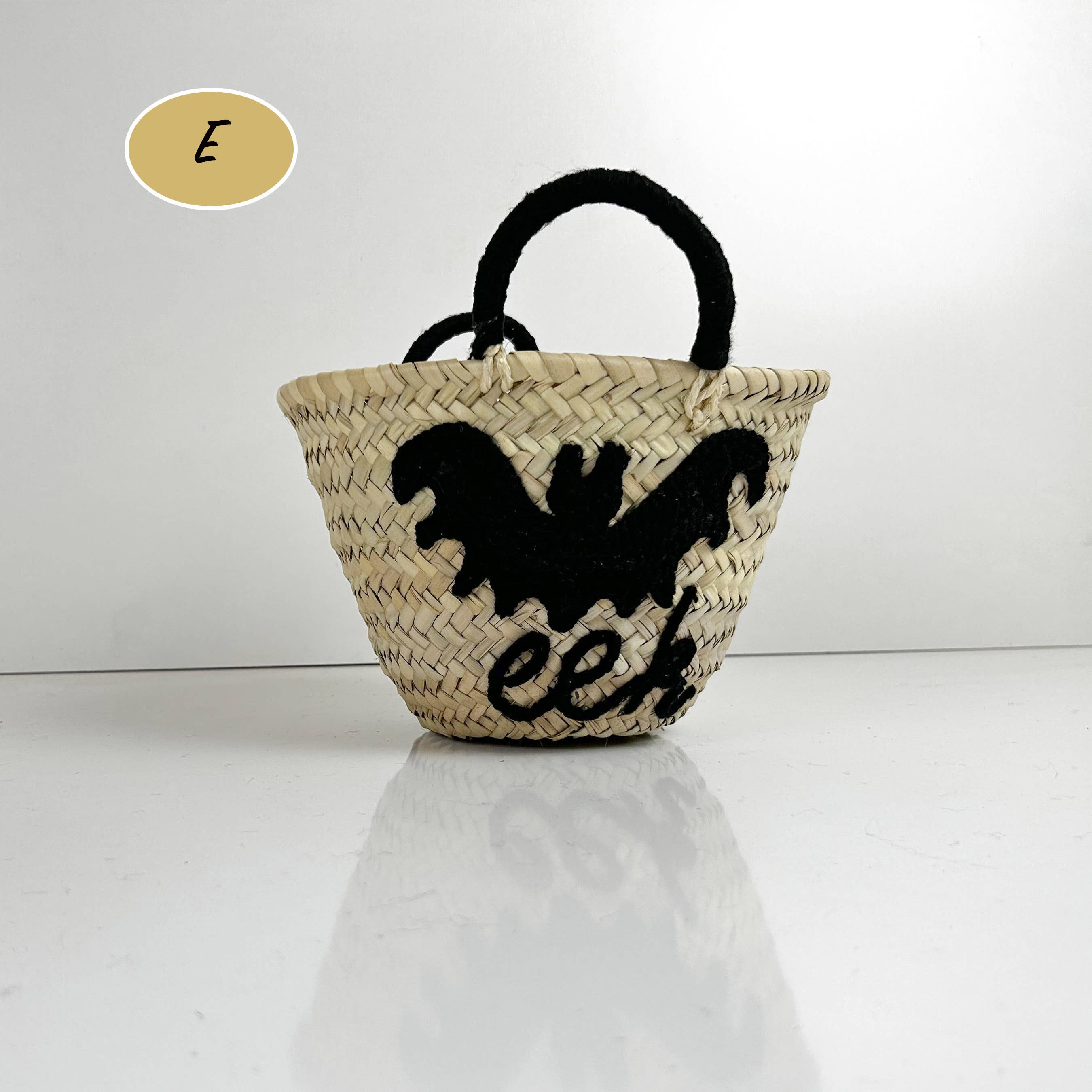 ProHandmadeDesign - Vente Sac de plage - Halloween : sac en paille personnalisé pour une astuce ou une friandise4