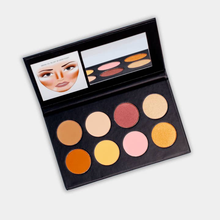Skin O2 - Wholesale Face Makeup Palette - Contour Blush & Glow Powder Palette