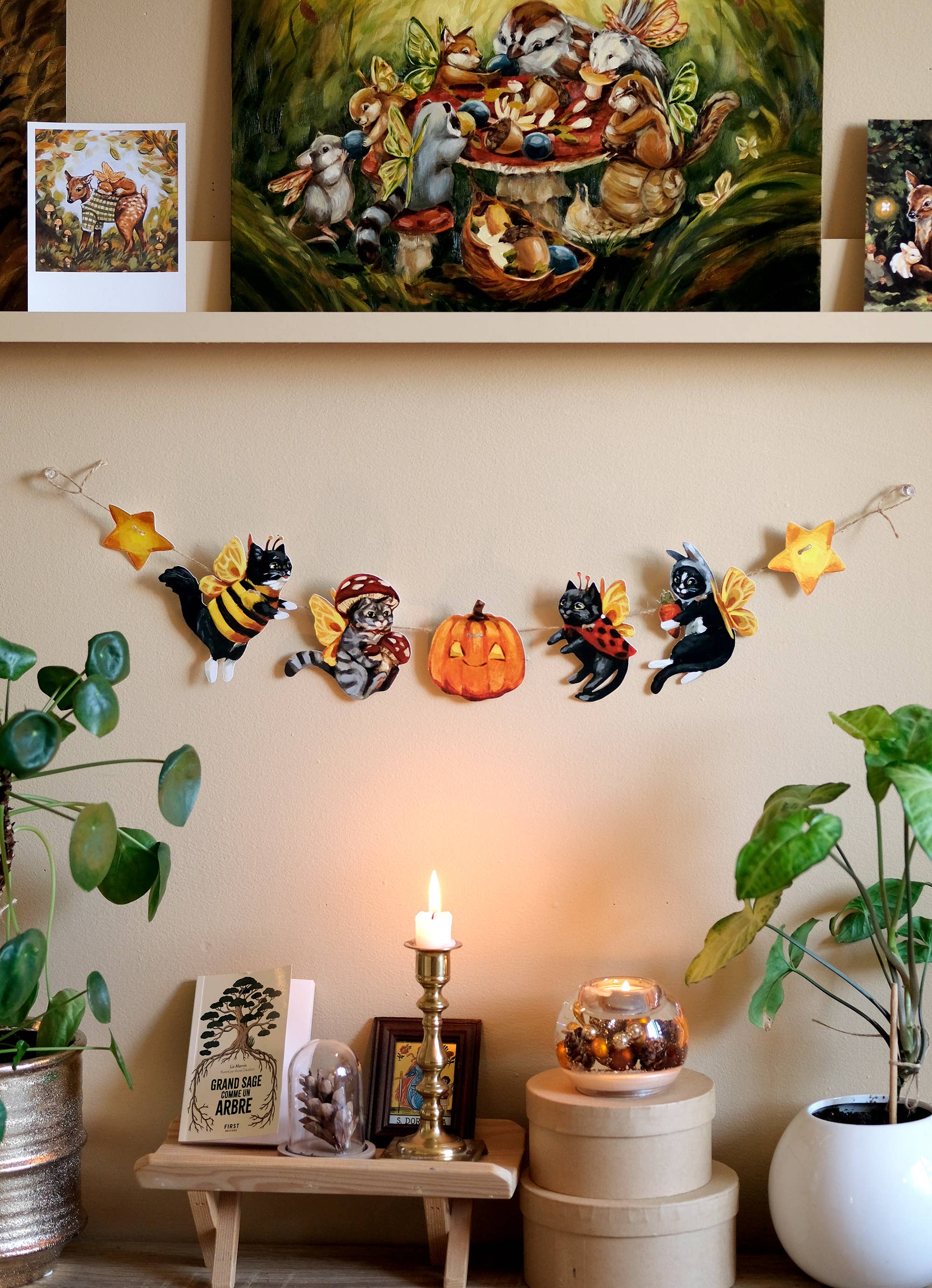 Doro Marcello - Wholesale Bunting/Garland - Halloween Paper Garland | DIY Craft Kit | Cat Fall Decor3