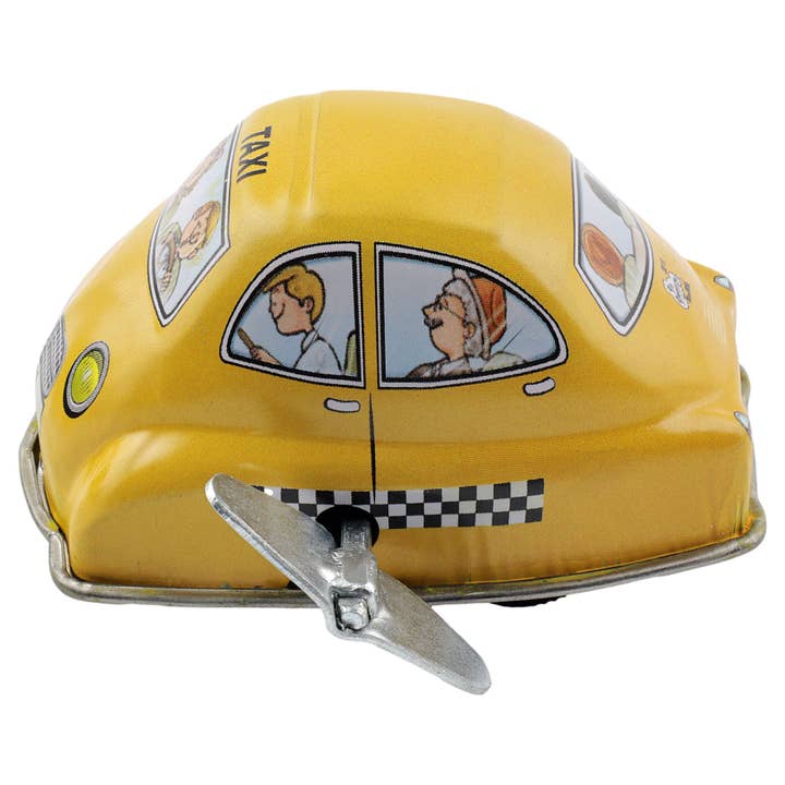 Tribal Trade GmbH - Wholesale Decorative Figurine - Tin toy wind-up car roadsters yellow car racing car1