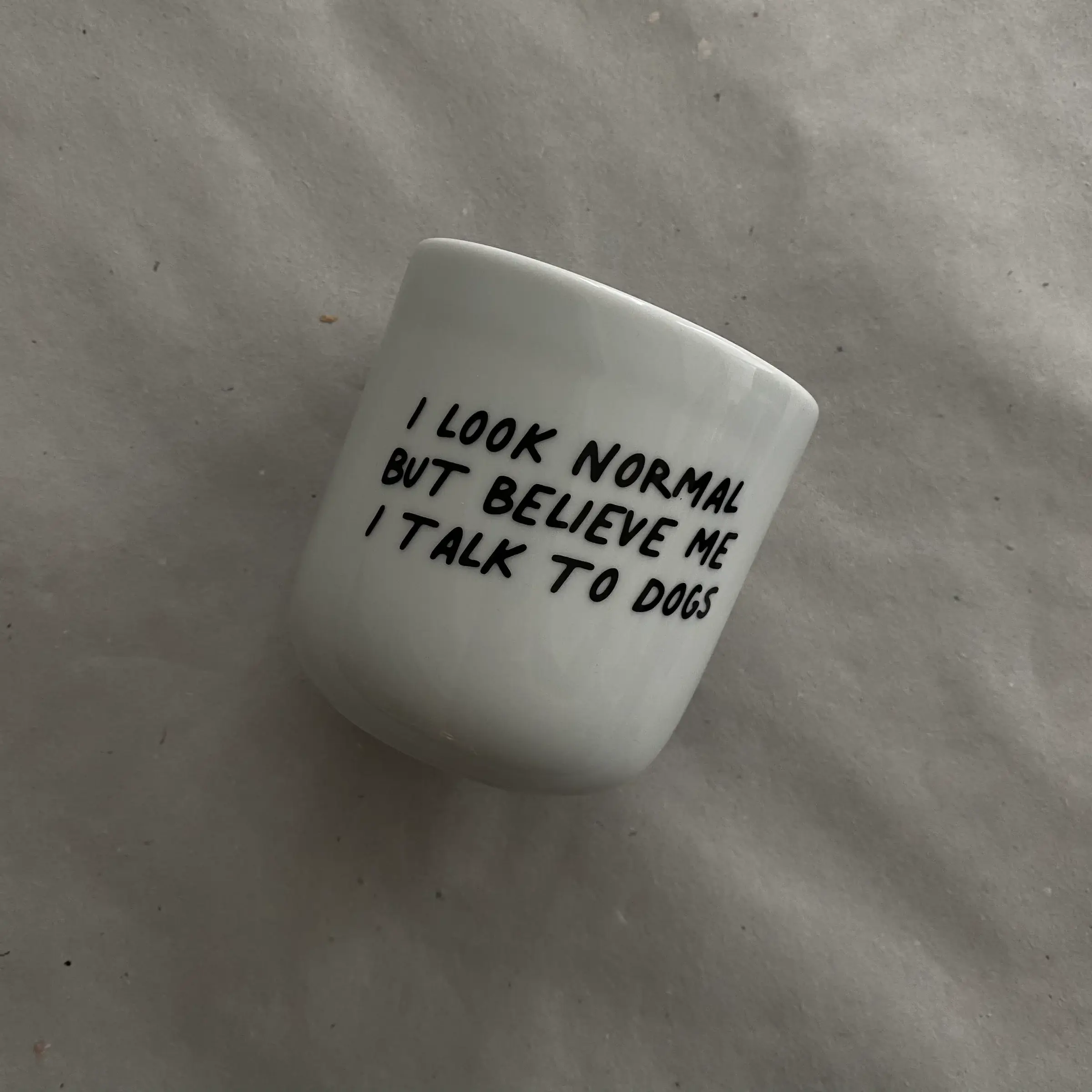 Lieblingspfote - Vendita all'ingrosso Tazza - Tazza « I Look Normal » in porcellana bianca1