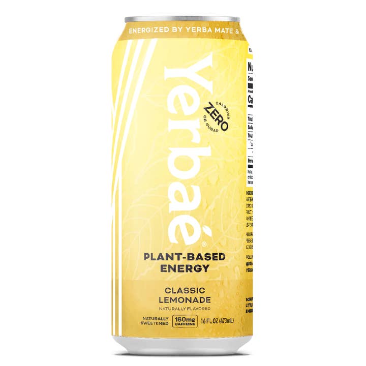 Yerbae - Vente Eau gazeuse - NOUVELLE boisson énergisante à l'eau gazeuse à la limonade classique de 16 oz