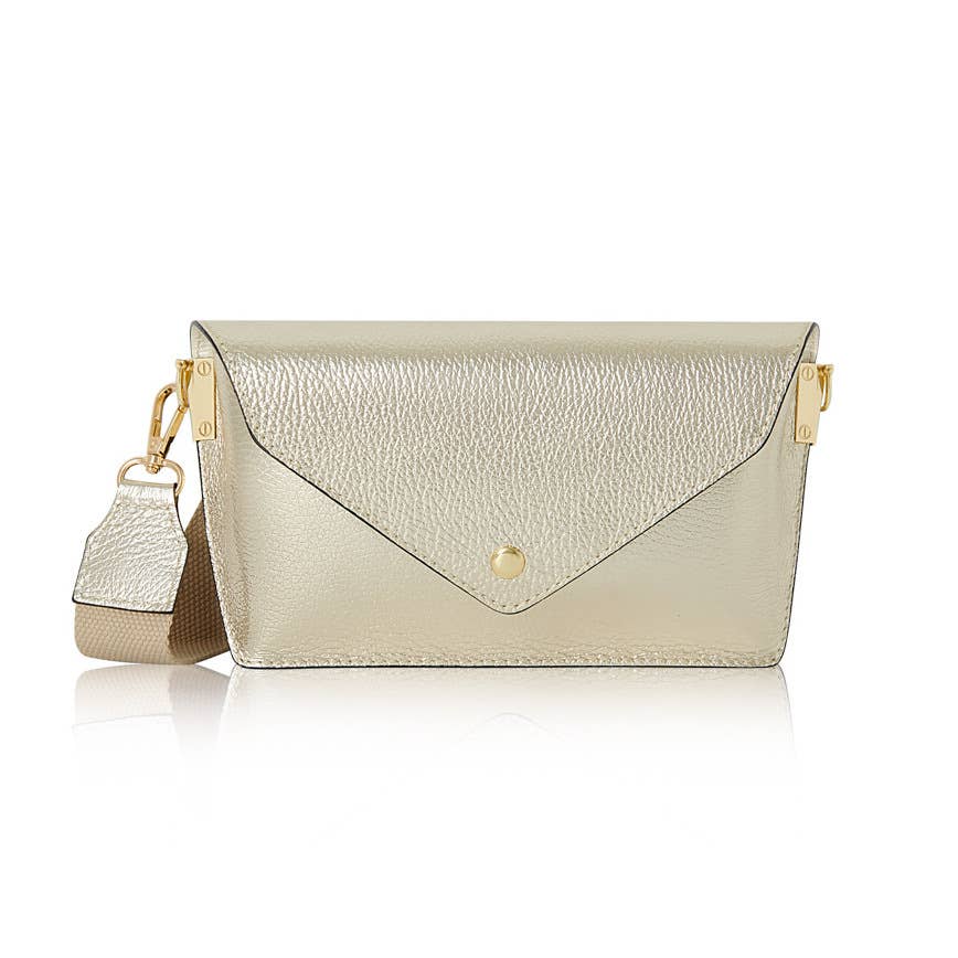 MONTTE DI JINNE - Vente Sac à bandoulière – femme - Sac bandoulière en cuir italien élégant avec sangle en toile5