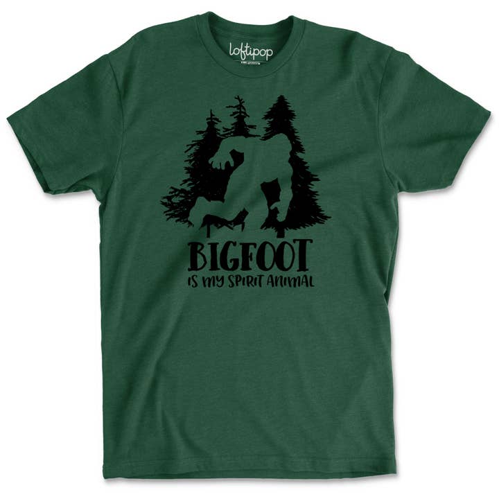 Bigfoot Sasquatch Crewneck T-Shirt, Cryptid Introvert Gifts for wholesale by Loftipop