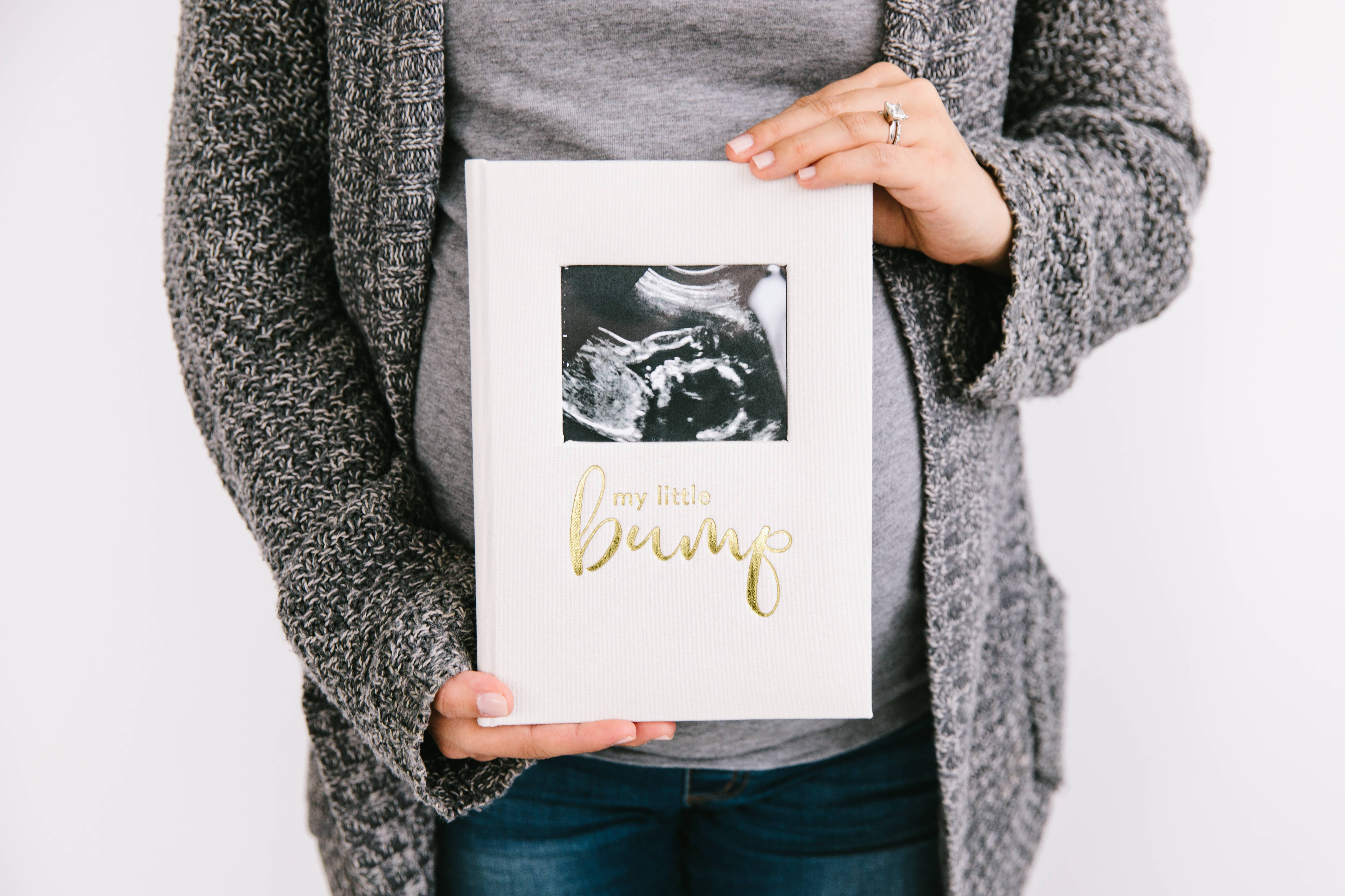 Pearhead - Vente Journal – maternité - Journal de grossesse My Little Bump Linen, Ivoire6