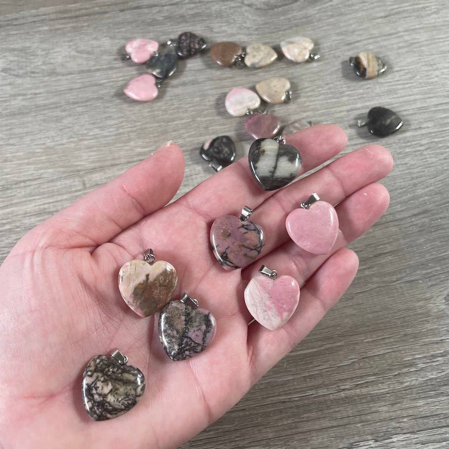 Keystone Crystals - Wholesale Individuele bedel/hanger - 20mm Edelsteen Hart Hangers – Groothandel Sieraden7