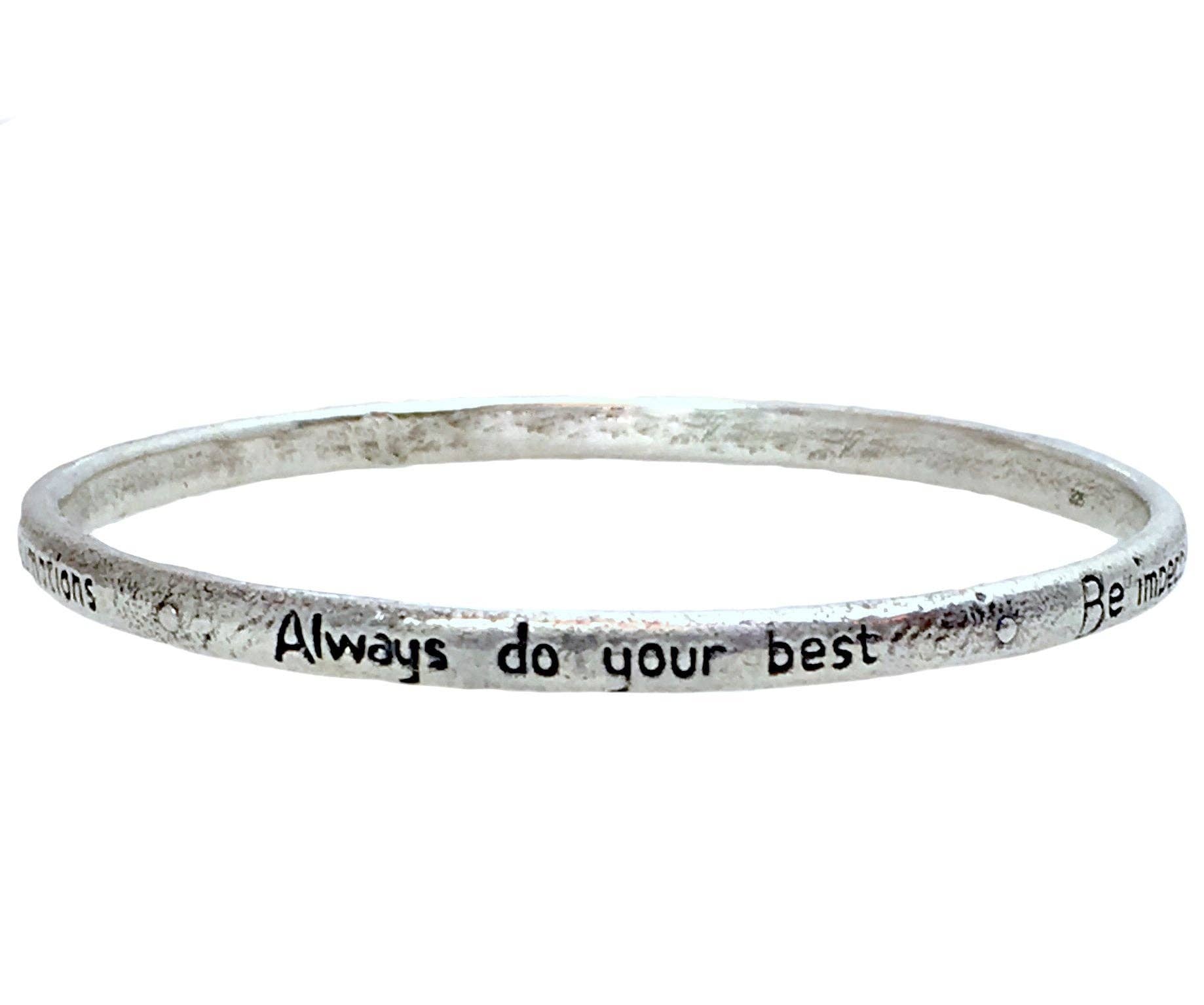 Jewelry Evolution - Wholesale Bangle Bracelet - The Four Agreements Bangle2