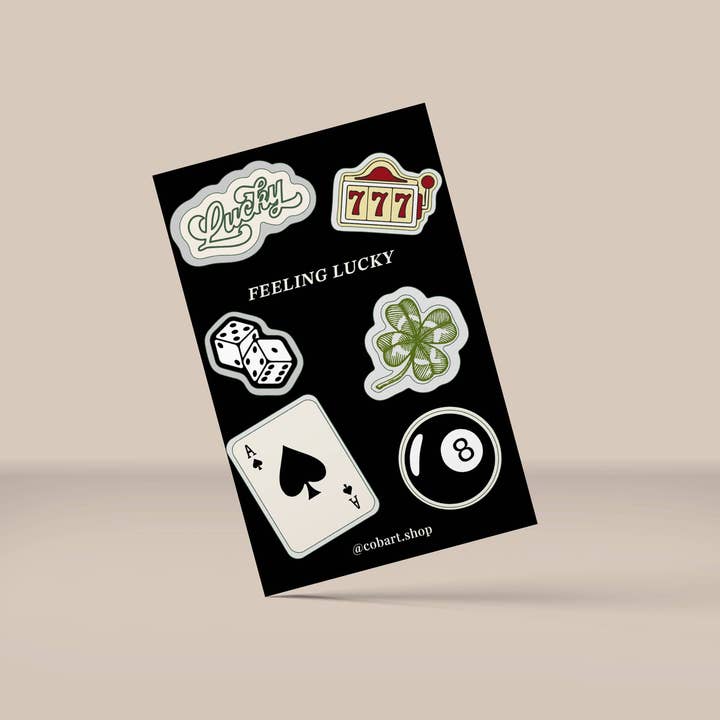 Feeling Lucky – 3D Epoxy Stickers for wholesale by Fainotoys