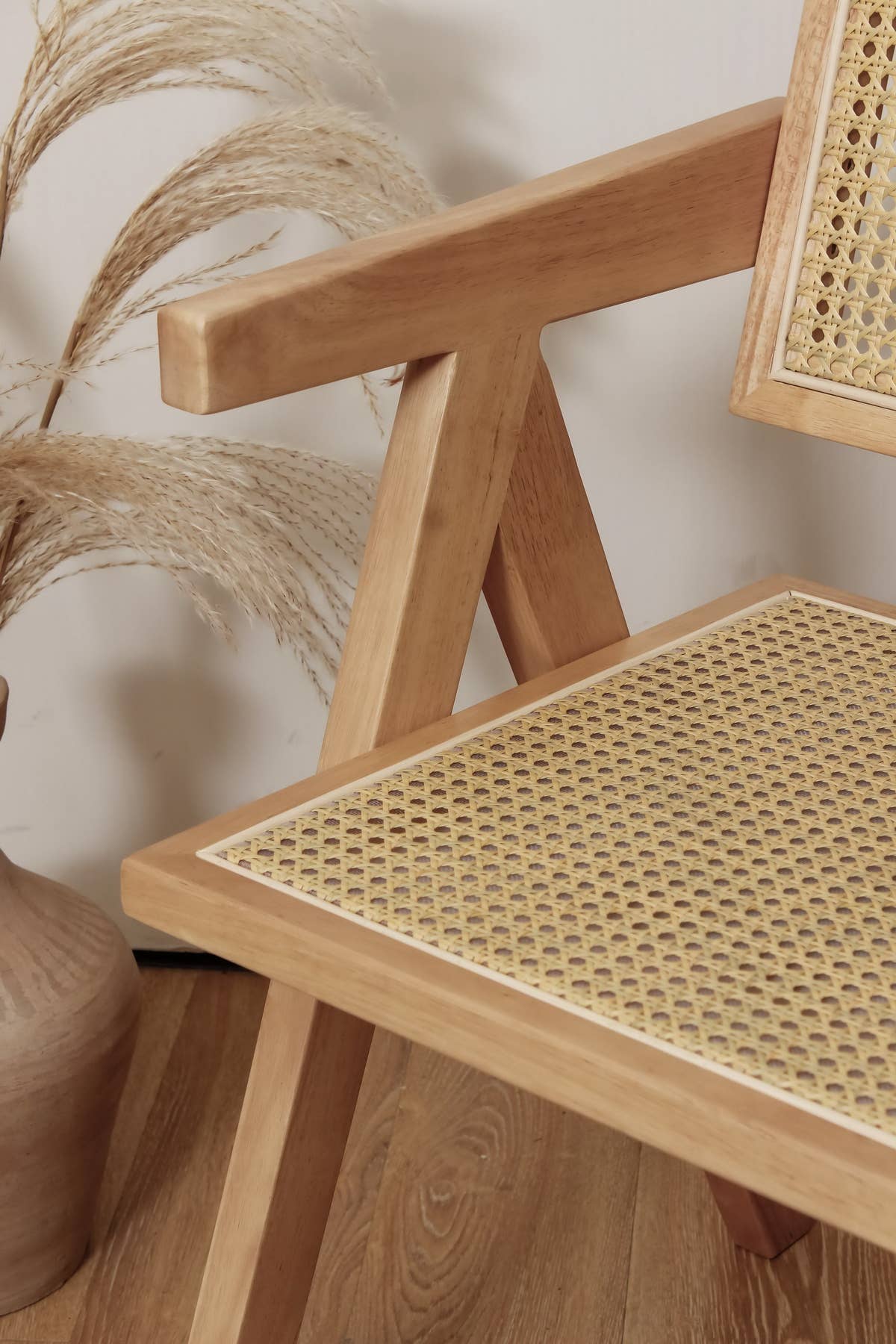 Element Accessories EU - Wholesale Chair - chair Pierre Jeanneret massive wood + rattan, high quality4