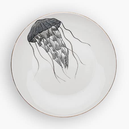 QUALLEN DESSERTTELLER für den Großhandel von MiCuit ilustracion