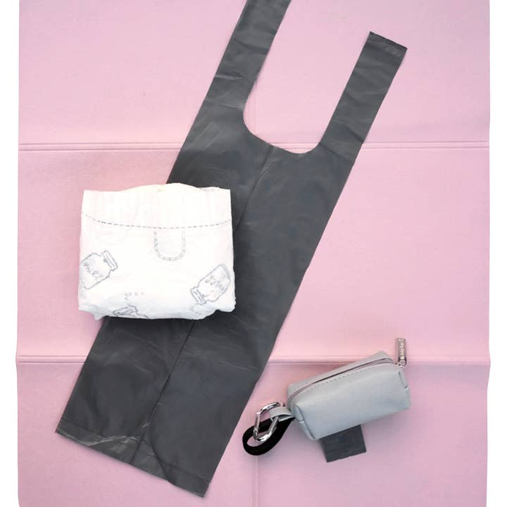 Oh Baby Bags - Wholesale Wet Bag - Kids & Baby - 5 Pack Pink/Gray Rolls Disposable Dirty Diaper Bags