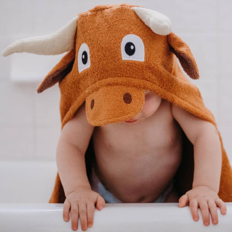 Yikes Twins - Wholesale Hooded Towel - Kids & Baby - Longhorn hooded towel for toddlers ages 2 to 8 years old2
