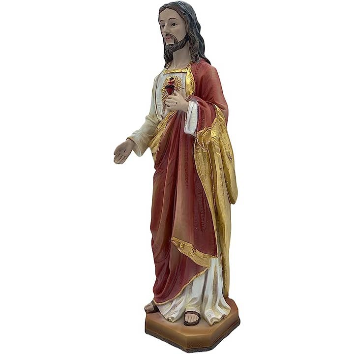 Costa Articoli Religiosi - Wholesale Decorative figurine - Statue of the Sacred Heart of Jesus in resin 12 cm.1