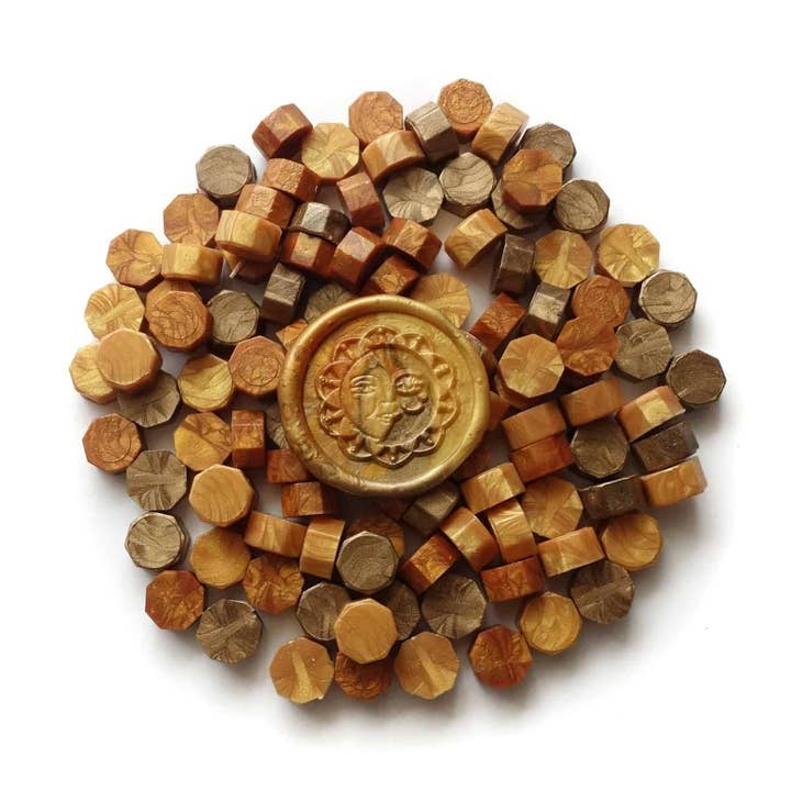 Mixed Golds Amber Bronze Yellow 100pcs sealing wax beads and other Purchase Wholesale candle transfer paper. Free Returns & Net 60 Terms on Faire trending on Faire.