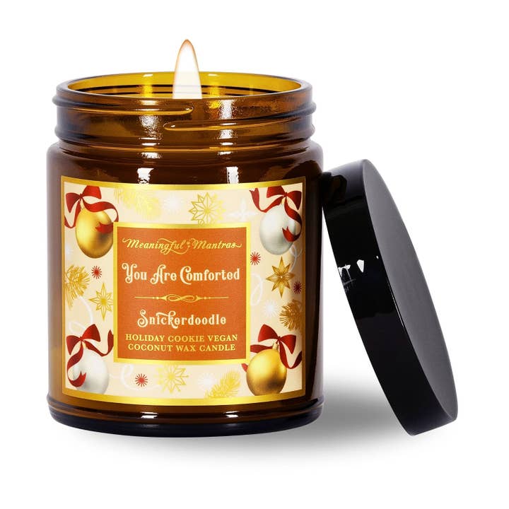 You Are Comforted Snickerdoodle Cookie Candle for wholesale by Meaningful Mantras