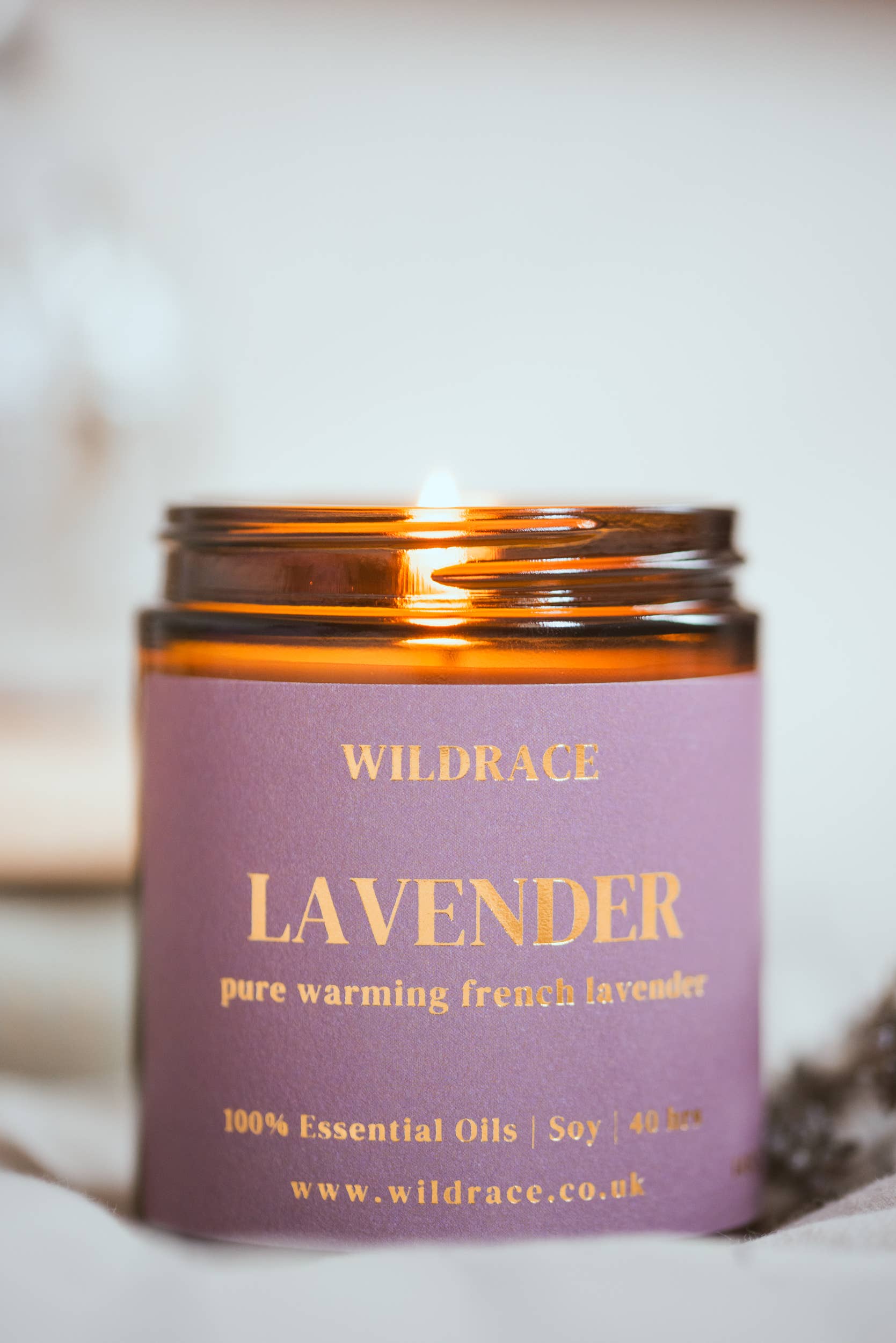 WILDRACE – wholesale Jar/filled candle – Lavender essential oil candle2